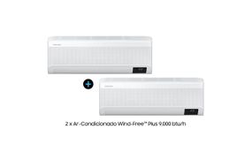 Kit Ar Condicionado Wind Free Plus 9,000 Btu/h + Wind Free Plus 9,000 Btu/h